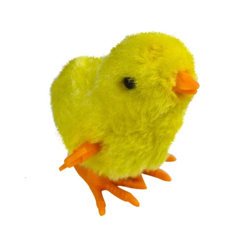 Brinquedo pintinho amarelinho á corda TK1116 ToyKing