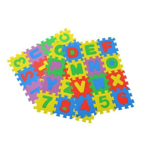Brinquedo tapete E.V.A didático 07cm com 36 placas New Goods