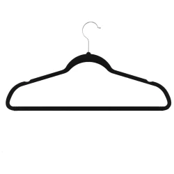 Cabide de veludo preto gd 45cm