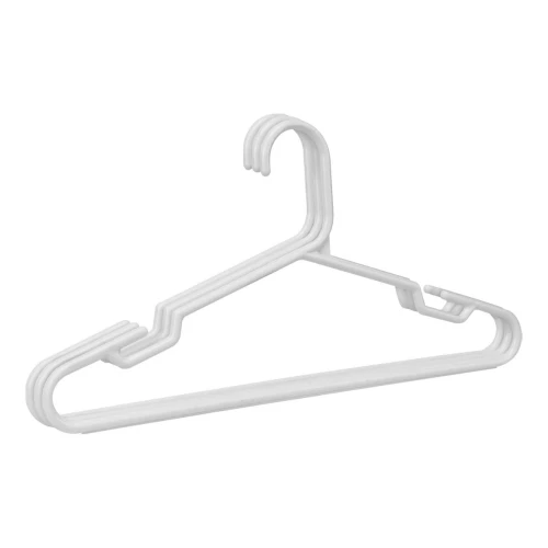 Cabide plástico cavado branco ou verde com 03 unidades