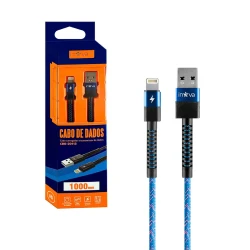 Cabo usb para celular Iphone 01 metro 3.4A Inova