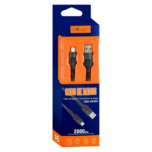 Cabo usb para celular Iphone 02 metros 3.4 Inova