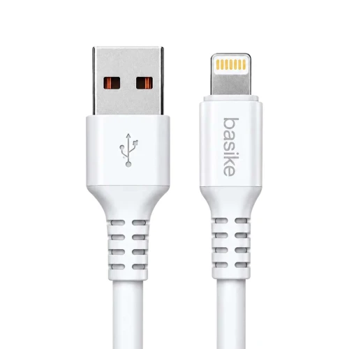 Cabo usb para celular iphone nylon 01 metro 12w Basike Cabo usb para celular iphone nylon 01 metro 12w Basike
