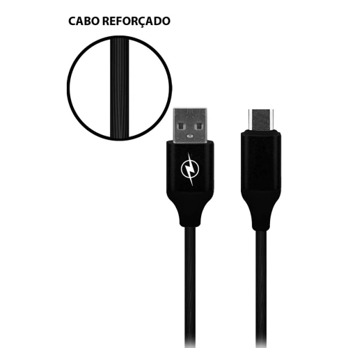 Cabo usb para celular tipo C 3.4A 120cm Inova