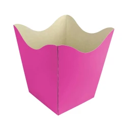 Cachepot de papel 12x12x8cm com 10 unidades Pink
