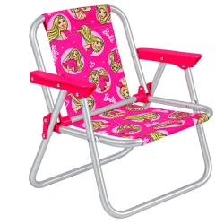 Cadeira de praia infantil alumínio Barbie Bel