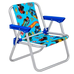 Cadeira de praia infantil alumínio Hot wheels Bel