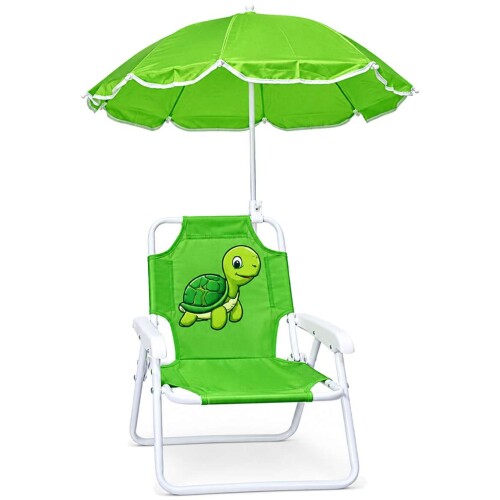 Cadeira de praia infantil metal com guarda-sol sortido Cadeira de praia infantil metal com guarda-sol sortido