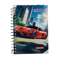 Caderneta capa dura 96 folhas sortidas