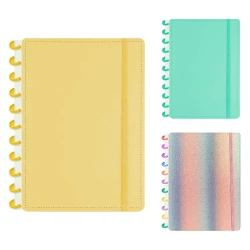 Caderno agenda inteligente 185x225mm com 80 folhas sortidos