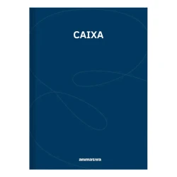 Caderno caixa grande 100 folhas capa dura