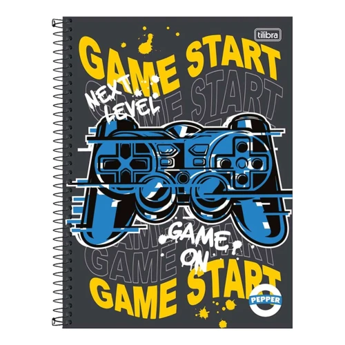 Caderno capa dura 01x1 80 folhas Pepper masculino Tilibra Caderno capa dura 01x1 80 folhas Pepper masculino Tilibra