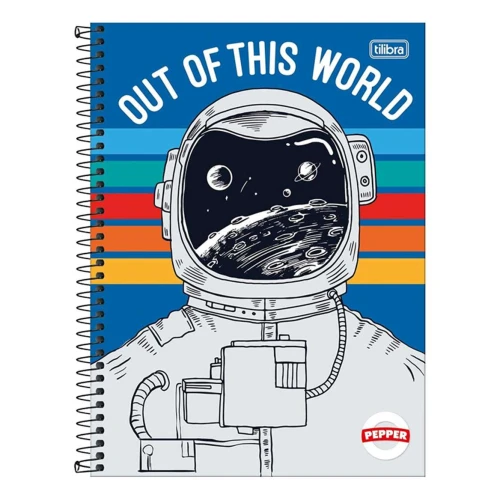 Caderno capa dura 01x1 80 folhas Pepper masculino Tilibra Caderno capa dura 01x1 80 folhas Pepper masculino Tilibra