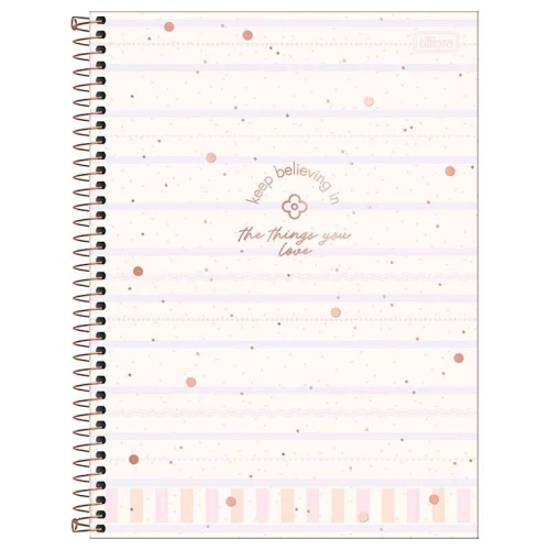 Caderno capa dura 01x1 80 folhas feminino Soho Tilibra