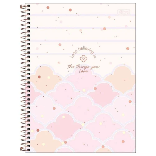 Caderno capa dura 01x1 80 folhas feminino Soho Tilibra