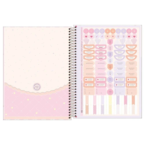 Caderno capa dura 01x1 80 folhas feminino Soho Tilibra