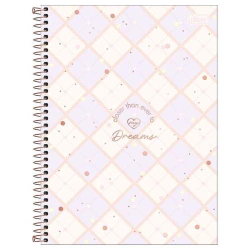 Caderno capa dura 01x1 80 folhas feminino Soho Tilibra
