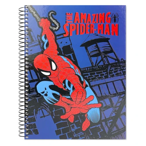Caderno capa dura 10x1 160 folhas Homem Aranha Culturama