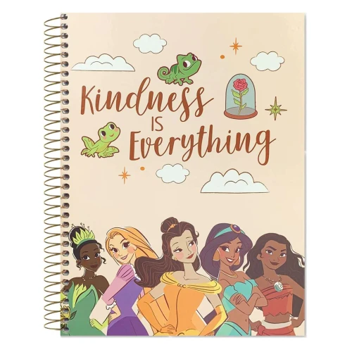 Caderno capa dura 10x1 160 folhas Princesas Culturama