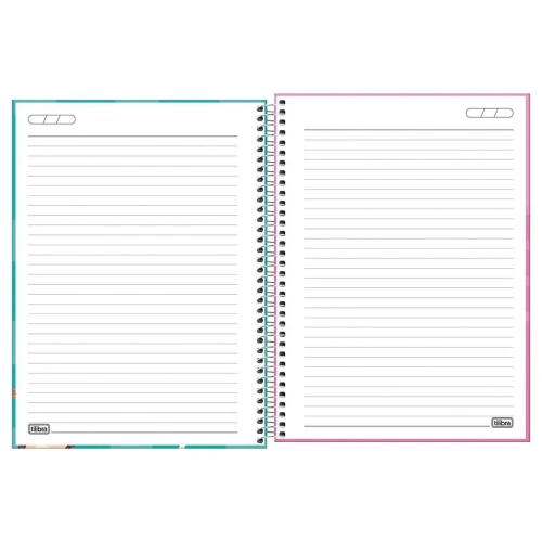Caderno capa dura 01x1 80 folhas feminino Holly Tilibra