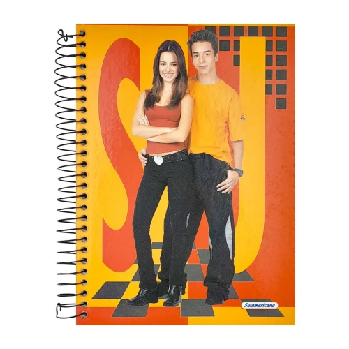 Caderno capa dura 12x1 ou 15x1 Sandy e Junior