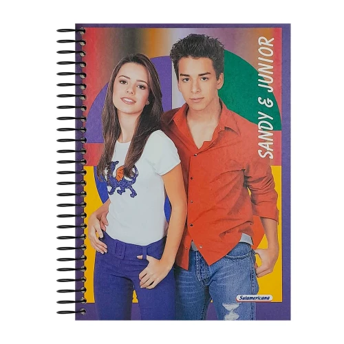 Caderno capa dura 12x1 ou 15x1 Sandy e Junior