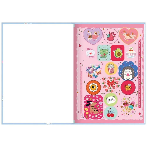 Caderno capa dura brochurão 80 folhas Hug Me Tilibra