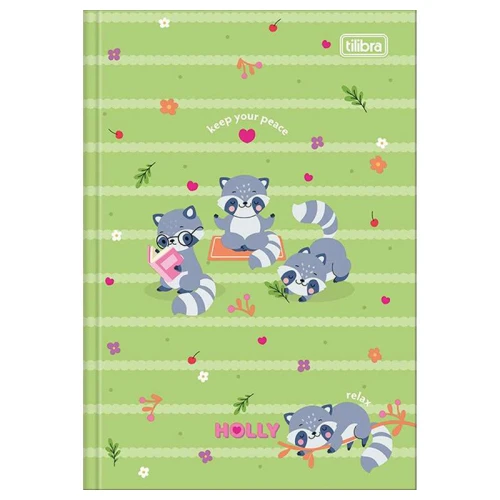 Caderno capa dura brochurão 80 folhas Holly Tilibra