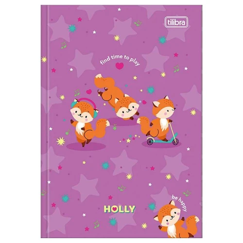 Caderno capa dura brochurão 80 folhas Holly Tilibra