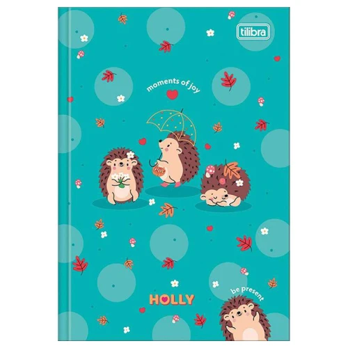 Caderno capa dura brochurão 80 folhas Holly Tilibra