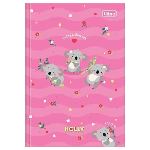 Caderno capa dura brochurão 80 folhas Holly Tilibra