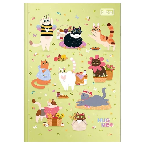 Caderno capa dura brochurão 80 folhas Hug Me Tilibra