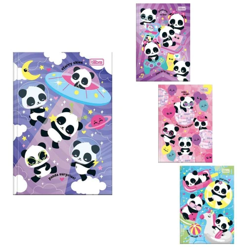 Caderno capa dura brochurão 80 folhas Lovely Friend Tilibra