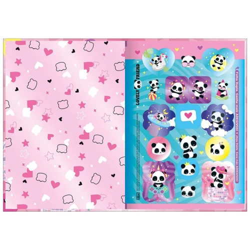 Caderno capa dura brochurão 80 folhas Lovely Friend Tilibra
