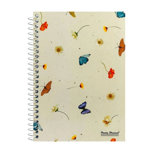 Caderno capa dura espiral pequeno 96 folhas Uau feminino Pauta Branca Caderno capa dura espiral pequeno 96 folhas Uau feminino Pauta Branca