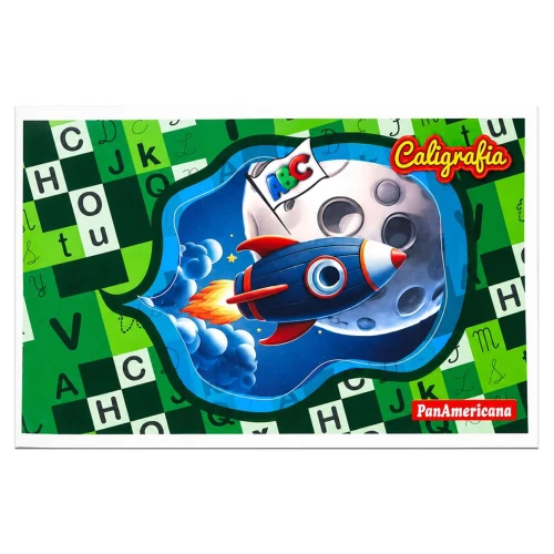 Caderno de caligrafia capa mole 40 folhas brochura Panamericana Caderno de caligrafia capa mole 40 folhas brochura Panamericana