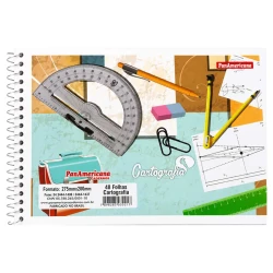 Caderno de desenho grande capa mole 48 folhas Panamericana