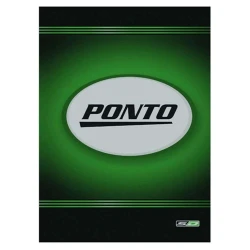 Caderno ponto pequeno capa dura com 160 folhas São Domingos