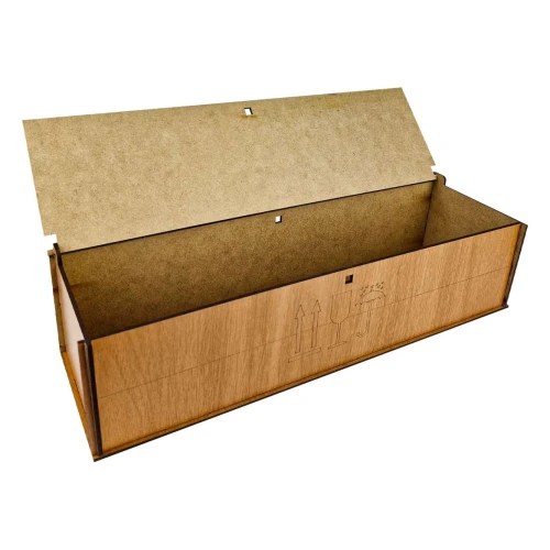 Caixa MDF para vinho 35cm abertura lateral