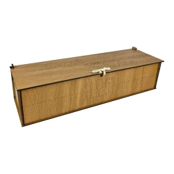 Caixa MDF para vinho 35cm abertura lateral