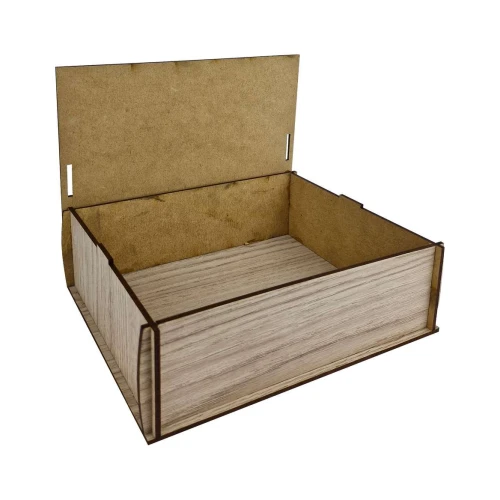 Caixa MDF retangular 6x21x17cm sortida