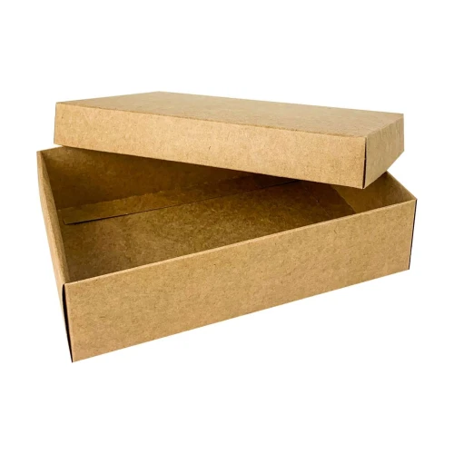 Caixa de papel kraft retangular 18x12x4,5cm