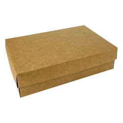 Caixa de papel kraft retangular 18x12x4,5cm