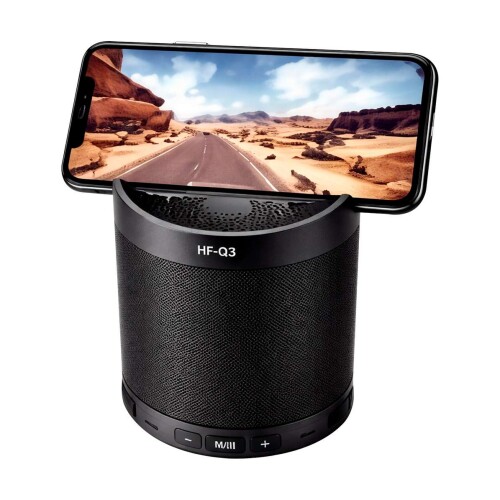 Caixa de som bluetooth 5w com suporte para celular Fix Caixa de som bluetooth 5w com suporte para celular Fix