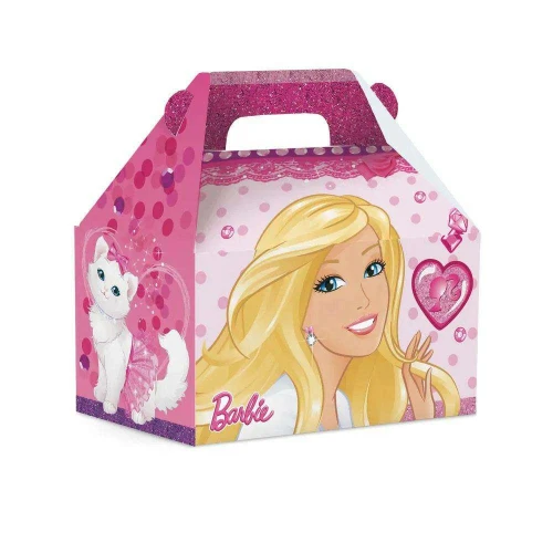 Caixa maleta licenciada Barbie Gloss com 10 unidades 15x10cm Cromus