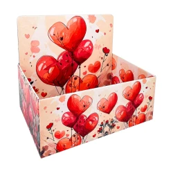 Caixa para presente aberta 24x15cm Jardim do Amor