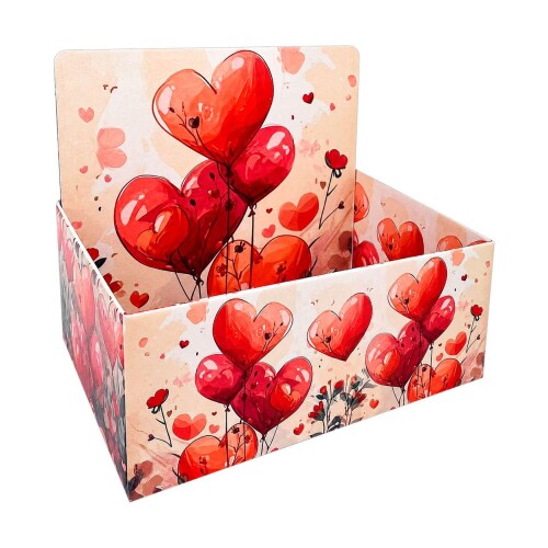 Caixa para presente aberta 24x15cm Jardim do Amor Caixa para presente aberta 24x15cm Jardim do Amor