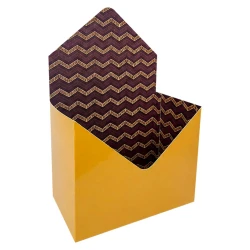 Caixa para presente envelope 20x12x16cm Dourado