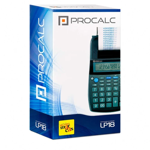 Calculadora com bobina LP 18 12 digitos