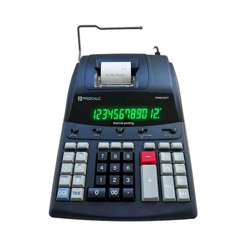 Calculadora com bobina térmica bivolt 54000T 12 dígitos Procalc